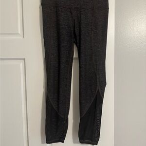 Athleta Black Leggings with Mesh Detail